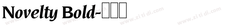 Novelty Bold字体转换